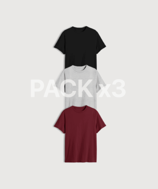 REMERA REGULAR FIT X 3
