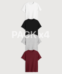 REMERA REGULAR FIT X 4
