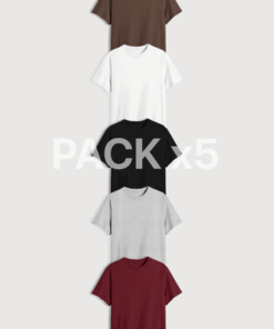 REMERA REGULAR FIT X 5