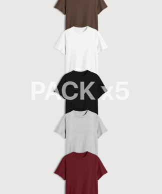 REMERA REGULAR FIT X 5
