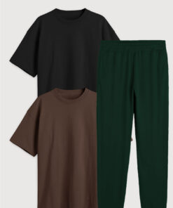 JOGGER FRISADO + REMERA OVERSIZE X 2